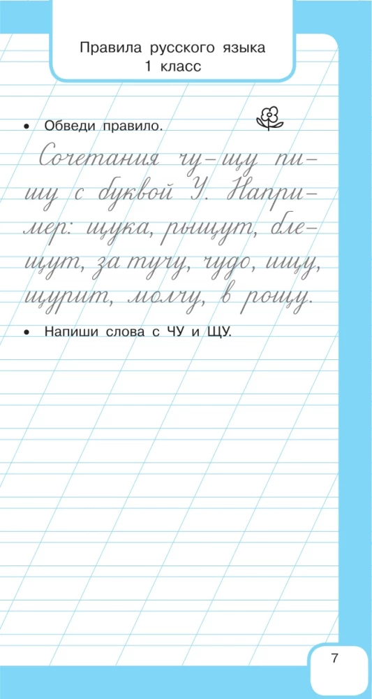 All the Rules of the Russian Language and Vocabulary Words. For Primary School