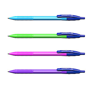 Automatic Ballpoint Pen ErichKrause R-301 Matic Neon 1.0, ink color blue, assorted
