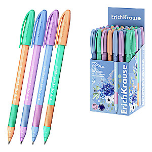 ErichKrause U-109 Stick&Grip Ballpoint Pen Pastel Bloom 1.0, Ultra Glide Technology, ink color blue, assorted