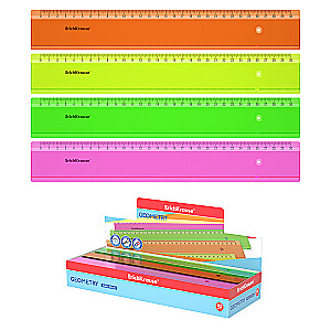 Plastikline ErichKrause Neon, 30cm, assortii
