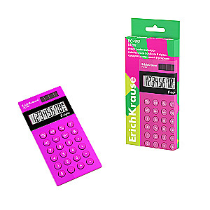 Kalkuliatorius kišeninis 8-skaitmenų ErichKrause PC-987 Neon, rožinis