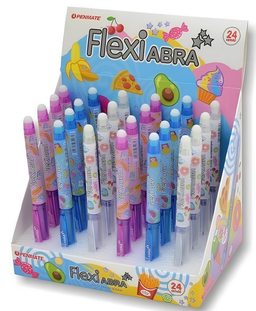 Ручка гелевая сo стираемыми чернилами -  Flexi, 0,7, синяя, в ассортименте