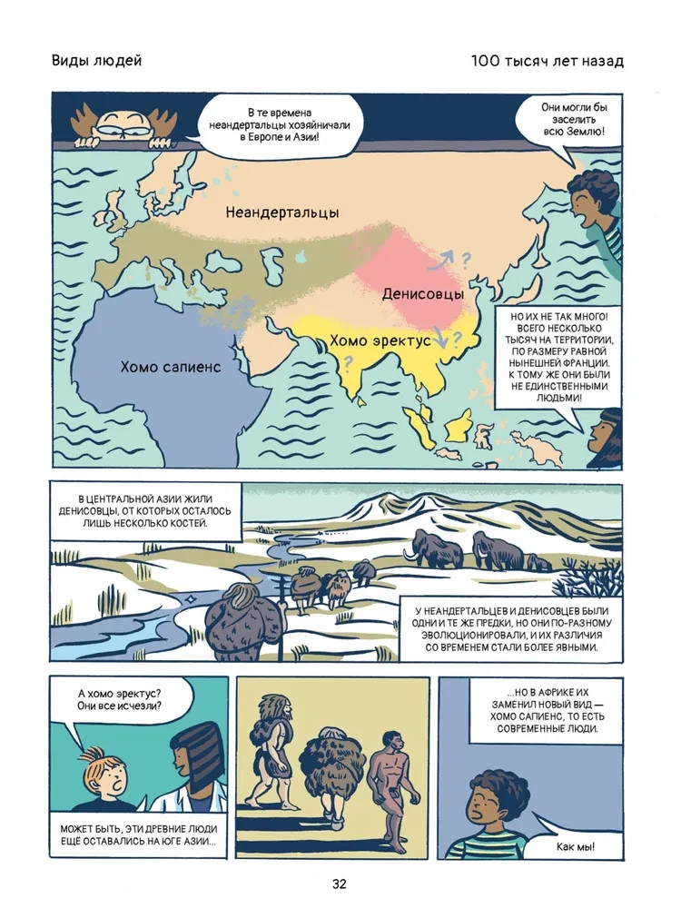 Die Evolution des Menschen in Comics