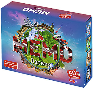Brettspiel - Memo Lettland (50 Karten)