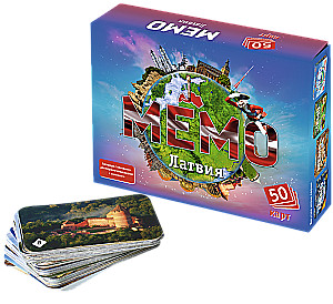 Brettspiel - Memo Lettland (50 Karten)