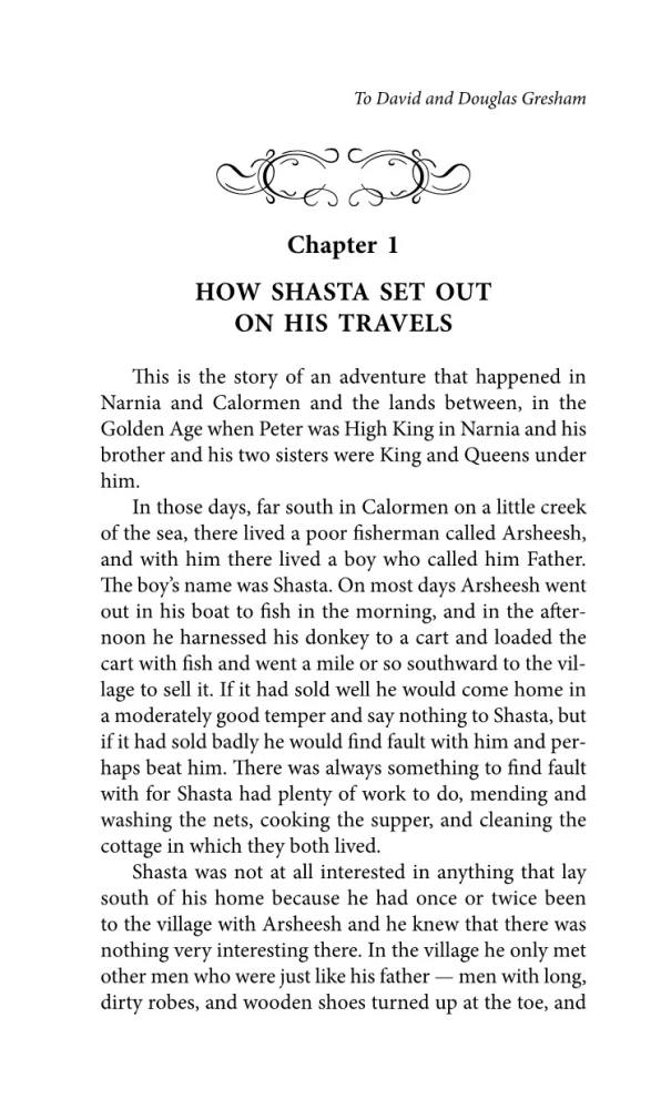 Narnijos kronikos. Arklys ir jo berniukas = The Chronicles of Narnia. The Horse and His Boy