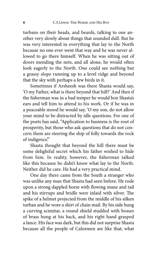 Narnijos kronikos. Arklys ir jo berniukas = The Chronicles of Narnia. The Horse and His Boy