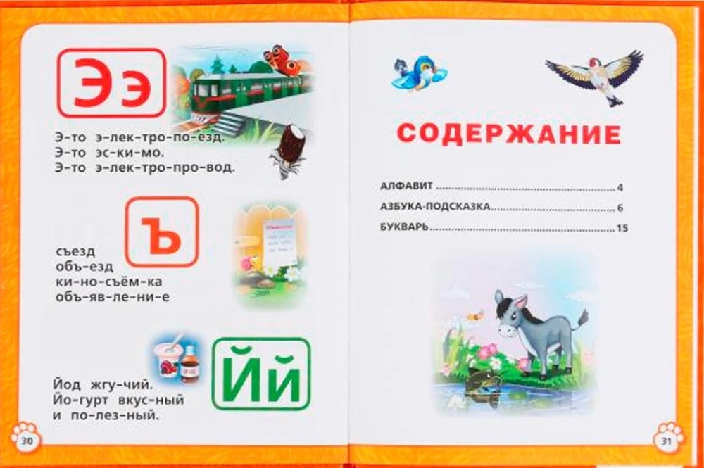 Alphabet, ABC, Primer. Book with Large Letters