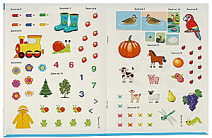 Educational Stickers with Assignments. 4 years old. Developmental Assignments