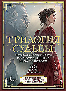 Trilogie des Schicksals. Metaphorische Karten inspiriert von den Werken von Leo Tolstoi (56 Karten)