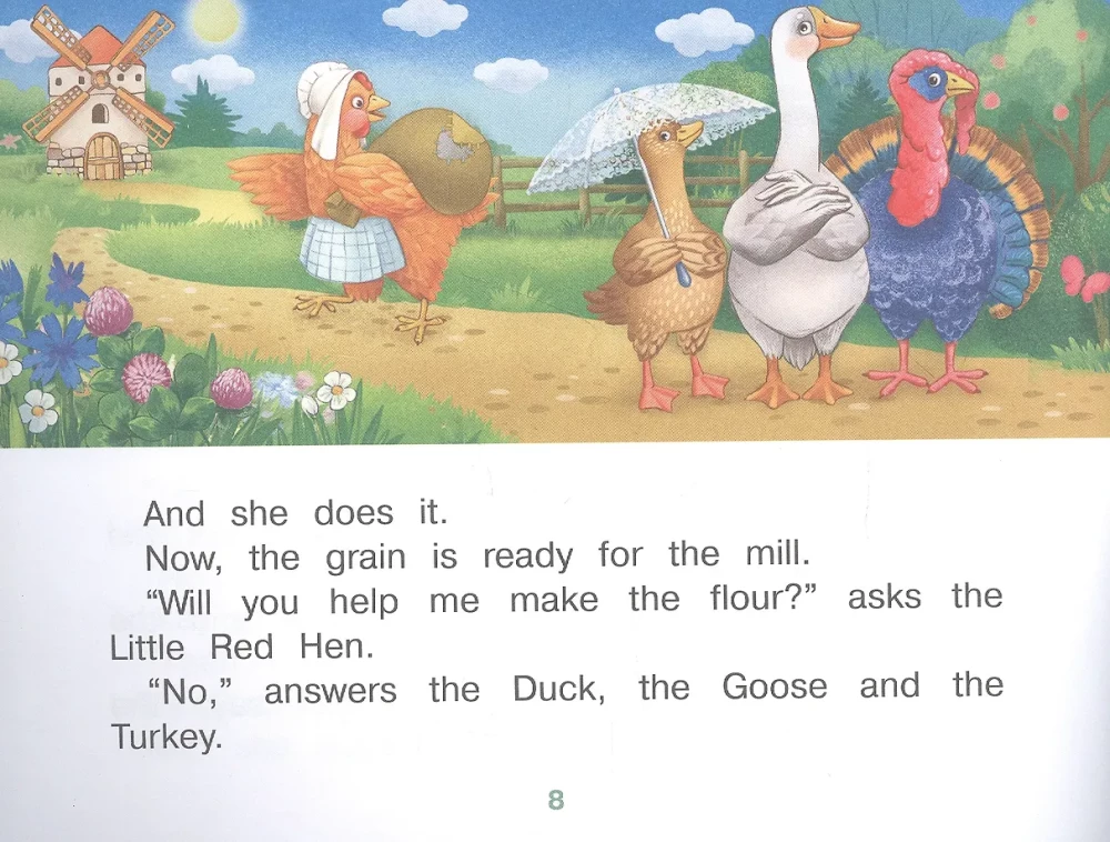 The Little Red Hen / Рыжая Курочка. (na angļu valodā)