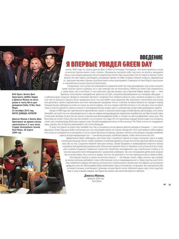 Green Day. Fotokogumik ansambli liikmete kommentaaridega