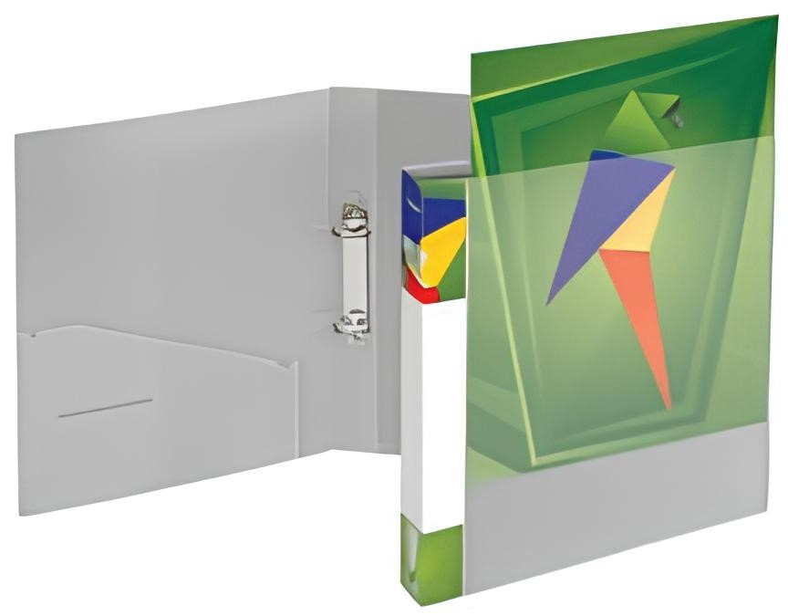 A4 mapīte uz 2 gredzeniem 25mm pelēka