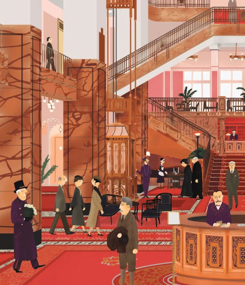 Grand Budapest hotell. Illustreeritud lugu melanhoolsest komöödiast kadunud maailmast
