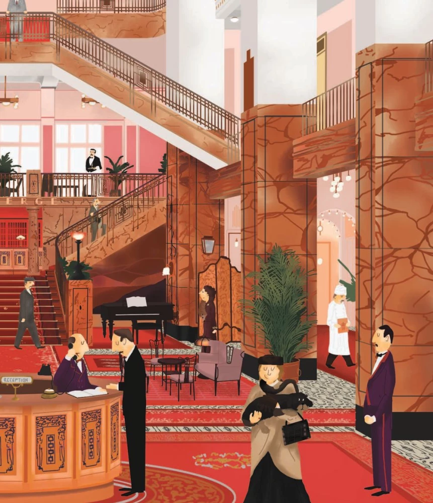 Grand Budapest hotell. Illustreeritud lugu melanhoolsest komöödiast kadunud maailmast