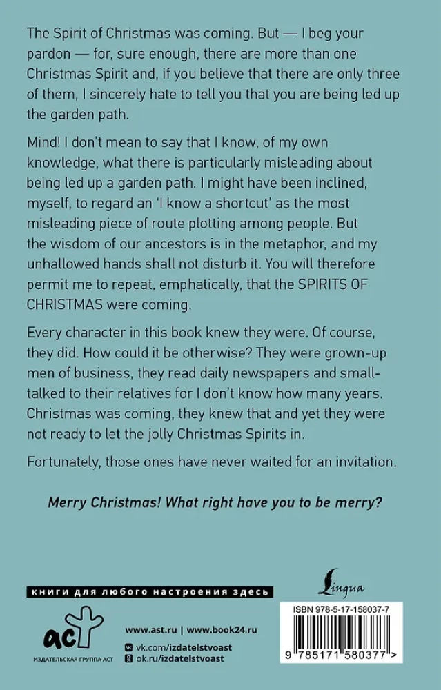 A Christmas Carol. In Prose. Being a Ghost Story of Christmas