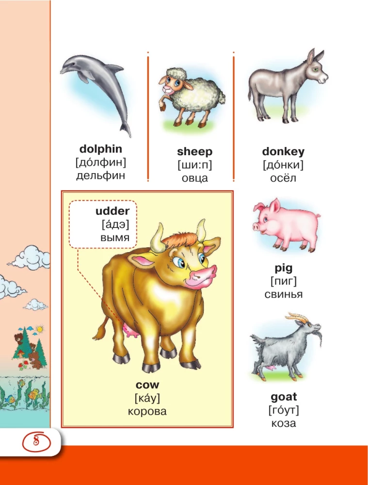 Englisches visuelles Wörterbuch mit Aussprache