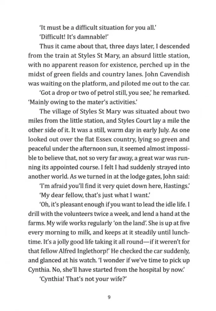The Mysterious Affair at Styles = Tajemnicza sprawa w Styles