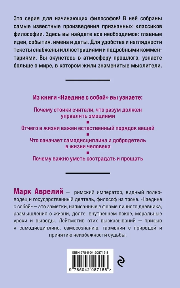 Alone with Oneself. Philosophy for Beginners with Comments and Illustrations