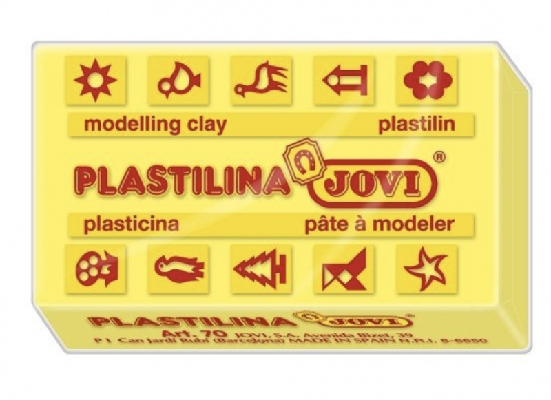 Jovi Пластилин, цвет: желтый,  50 г